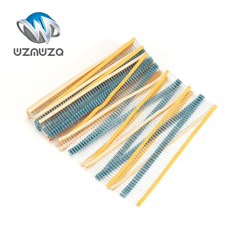 100PCS 1/4W 1% Metal Film Resistor 0R-10M   0.25W 0 2.2 10 56 68100 120 150 220 270 330 470 1K 2K2 4.7K 10K 100K 470K 1M 10M ohm