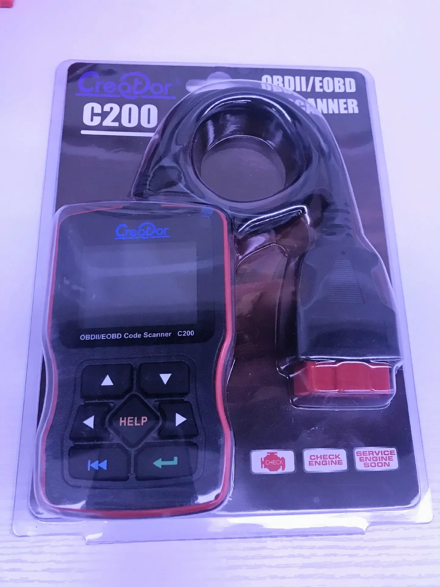 C200 Color Screen Code Reading Card 2.4 Color Screen Multilingual Car Detector