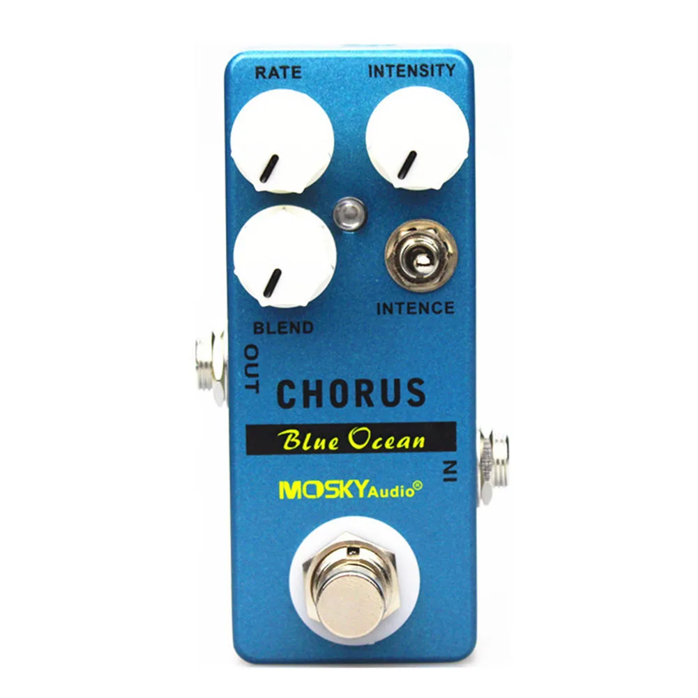 

MOSKY Guitar Effect Pedal Overdrive Parts Protable Reverb Series 165g 9VDC Accessories Blue Ocean Chorus Guitar