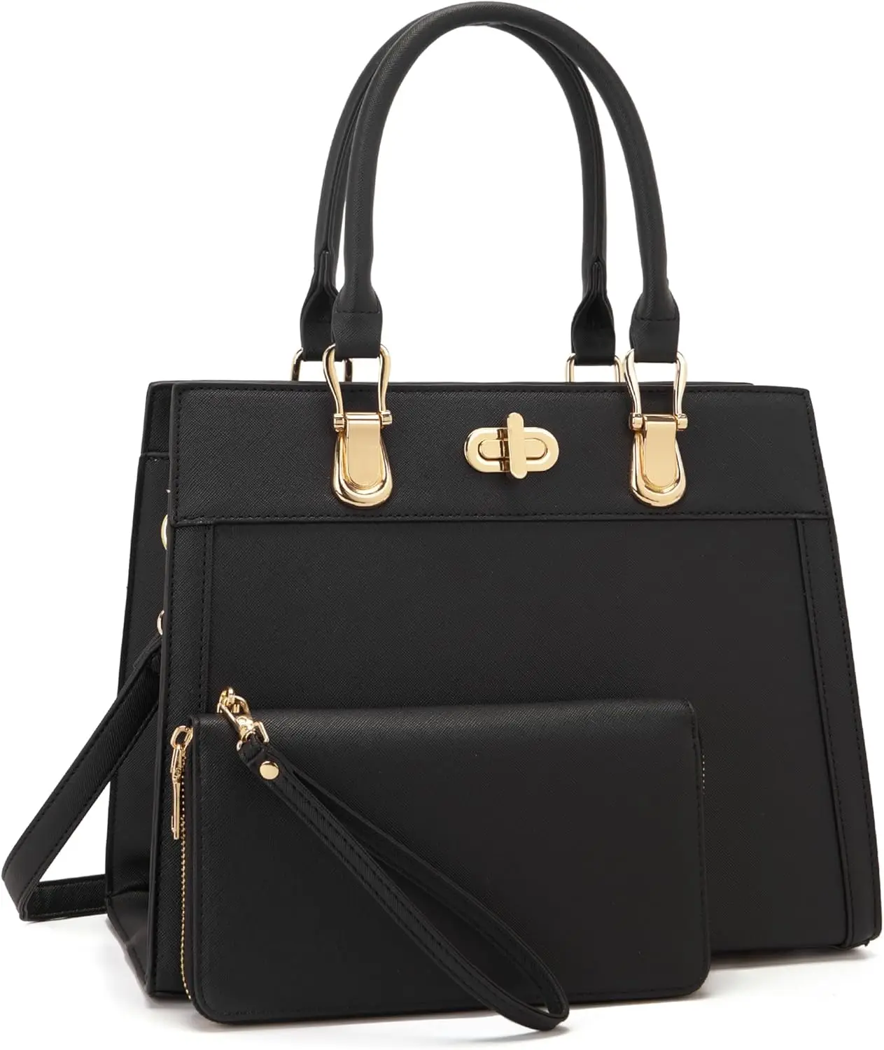 

Purse Set Women Tote Handbag Shoulder Bag Top Handle Satchel Work Bag Crossbody Matching Wallet 2pcs