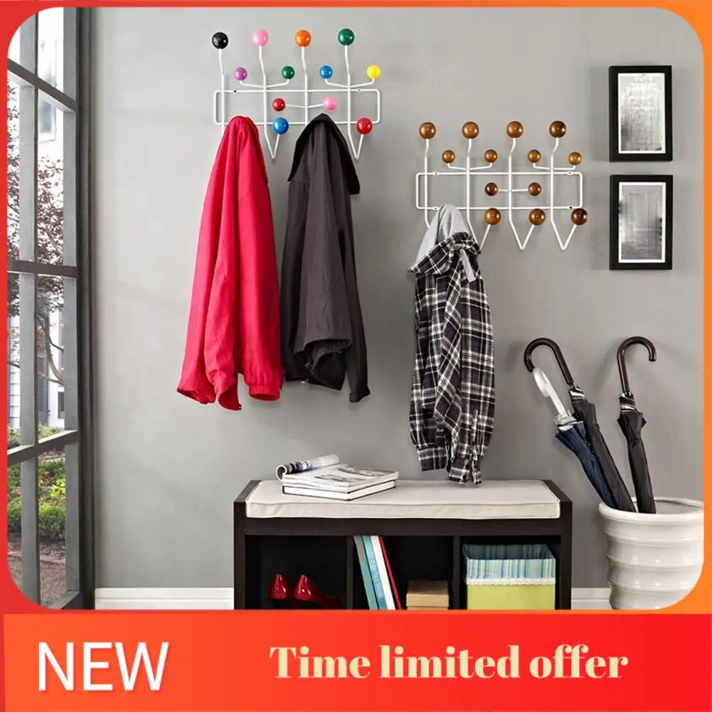 

ABRN-Hanger Furniture Coat Hanger Ball Rack Multi-Purpose Hook For Wall Ornaments For Kid Gift Metal Bag Decor