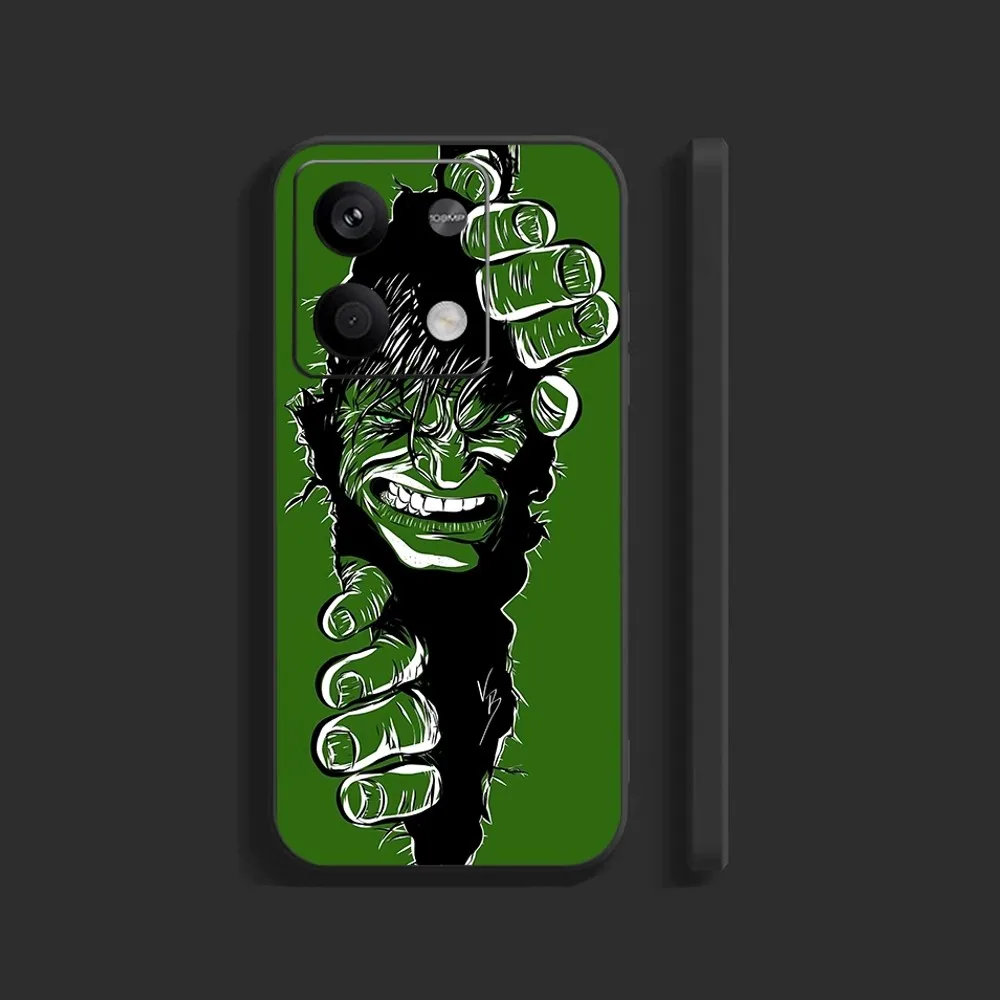 M-Marvel The Hulk Phone Case For Xiaomi 11 Redmi Note 11 5G 8T 9A 9 10T Note8Pro Note9 12SUltra Black Case