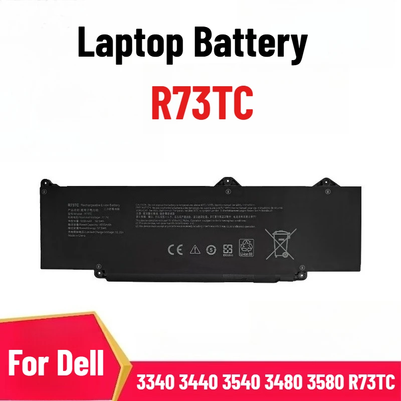 High-capacity Laptop Battery for Dell Latitude 3340 3440 3540 3480 3580 R73TC