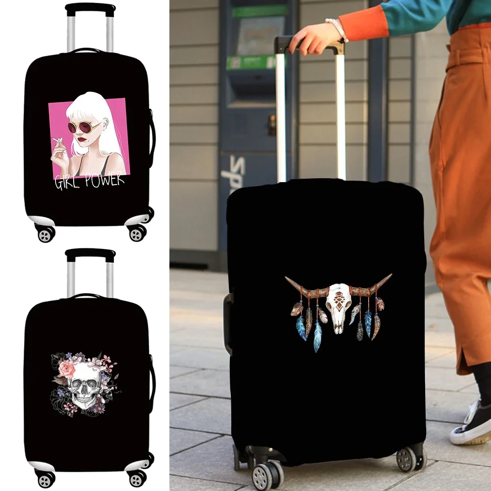 Travel Cover Luggage Cover Elastic Dust Travel Luggage Case Color Serise 18-32 Size Wear Resistant Multiple Style Options