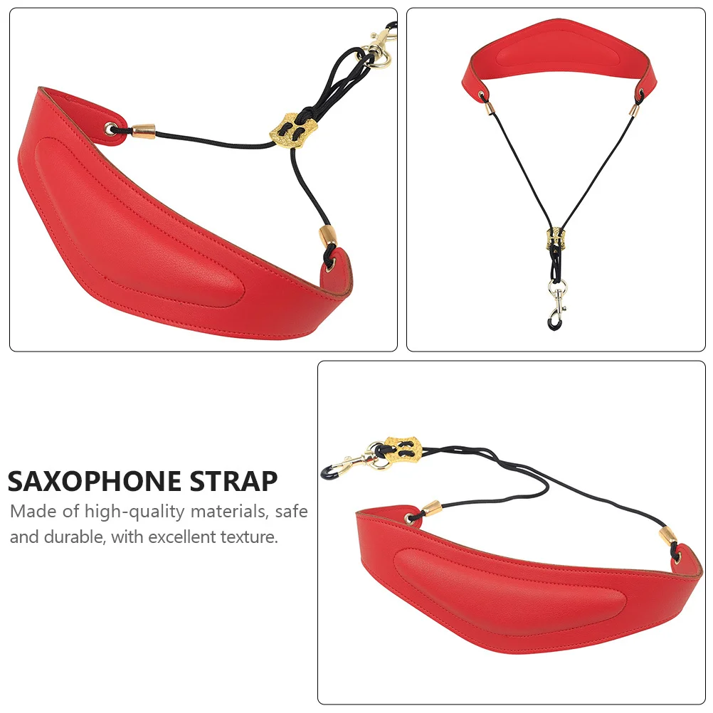 

Saxophone Holder Harness Customer Service Strap with Adjustable Length Shoulder Pu Hook Neck