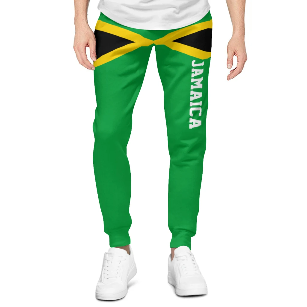 Mens Sweatpants Jamaica Flag Jamaicans Pants with Pockets Joggers Soccer Football Multifunction Sports Sweat With Drawstring