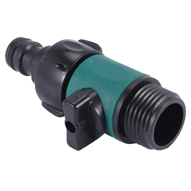 Plastic Valve With 3/4 Inch Male Thread Quick Connector Car Wash Garden Irrigation Pipe Fittings Prolong Hose Switch 1 Pc