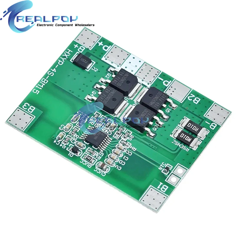 4S 12.8V 14.4V 16.8V Lifepo4 Li-ion Lipo Lithium Battery Protection Board 18650 BMS 14A limit 20A PCB 4 Cell Pack PCM 3.2V 3.7V