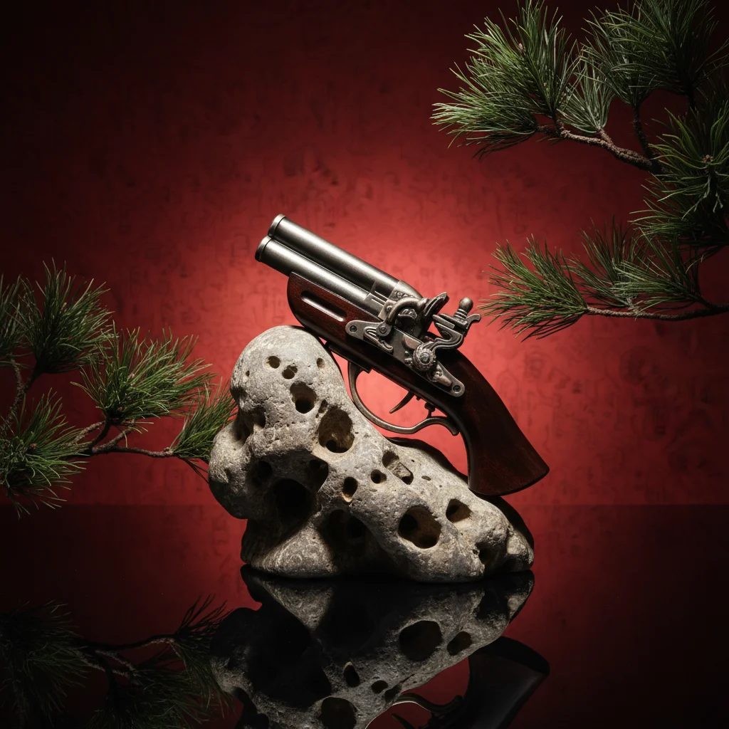 

Creative Personalized Desktop Decoration Retro Gun Shaped Butane Gas Lighter Metal Windproof Office Living Room Decoration