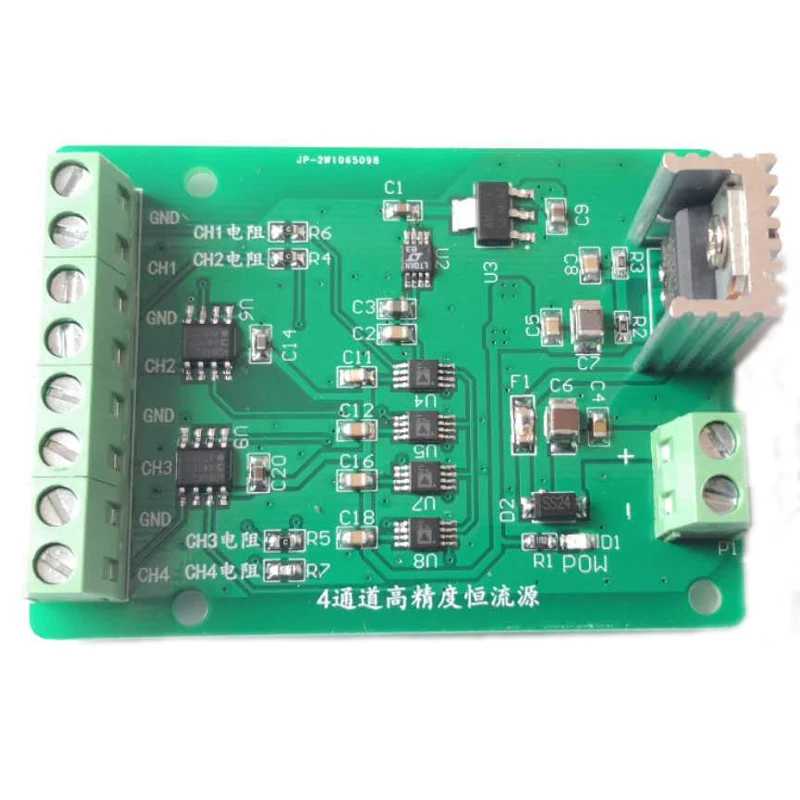 4-channel 1mA Constant Current Source PT100 Power Supply for Various Sensors