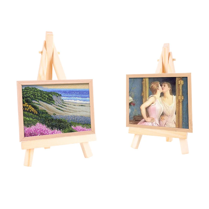 Mini Ezel Frame Hout Statief Meerdere Maten Vergadering Trouwtafel Nummer Naam Kaart Stand Display Kids Schilderij Home Decor HB-026