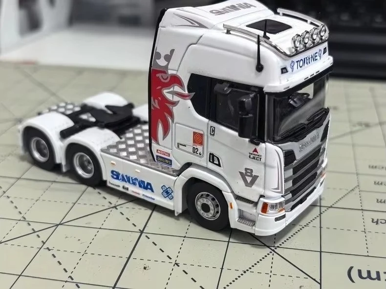 Water Slide Decals for MASDI Scania R500 & 770S 1/64 Scale Truck Model Custom Design Decal Sheet White Scania Direct Fit 1 Set