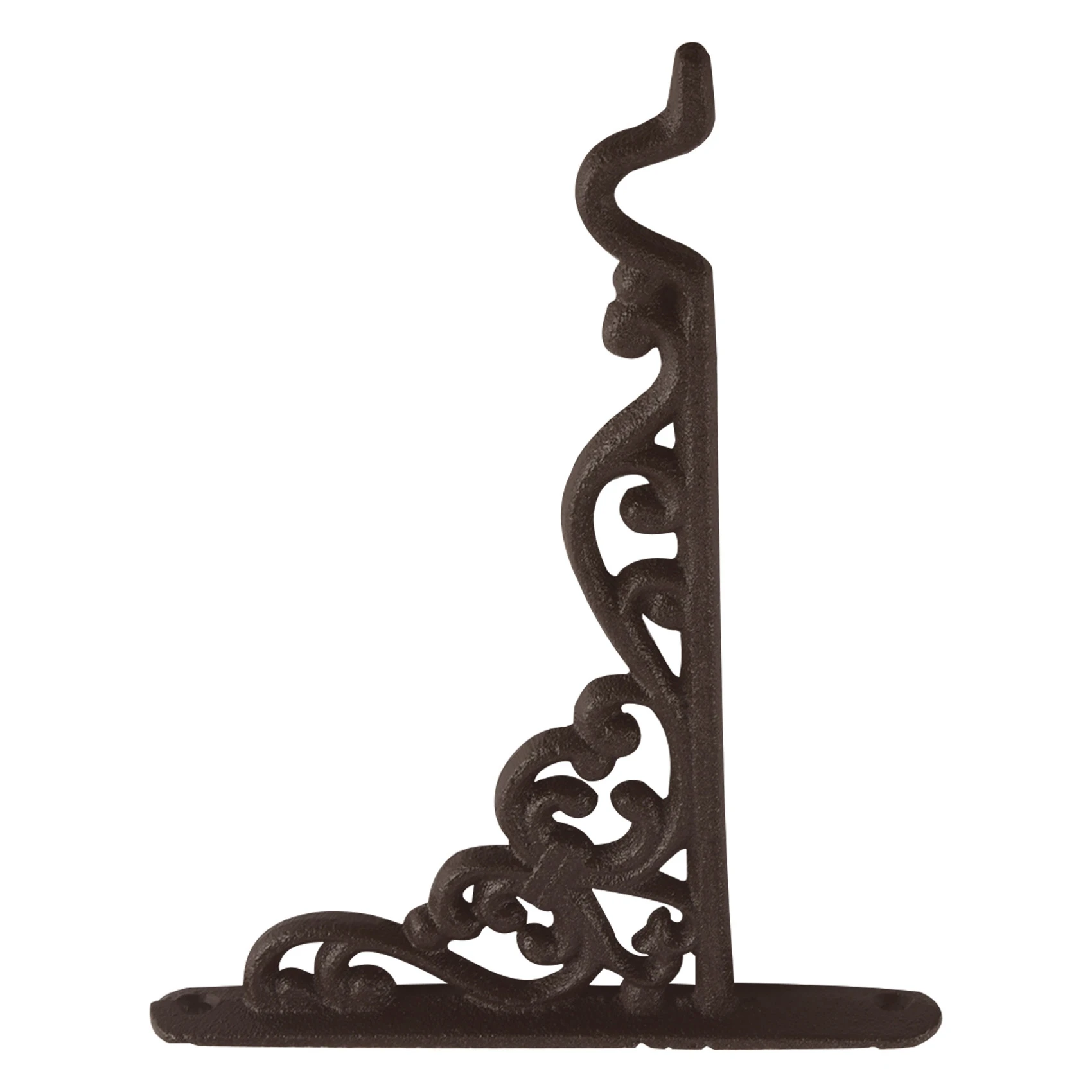 F-F 2 حزمة من الحديد الزهر شماعات نباتات معلقة المزارعون سلة جدار هوك مع مسامير ، حوامل جدارية معدنية عتيقة لتغذية الطيور ، Pla