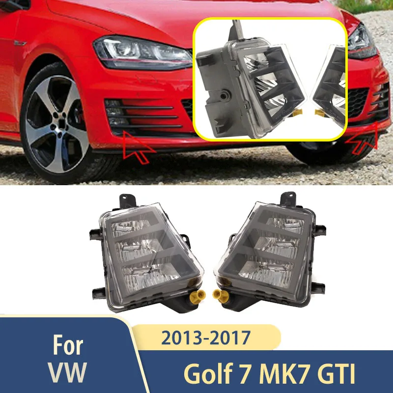 

Front Bumper Fog Light Accessories For VW Golf 7 MK7 GTI 2013-2017 Car Foglight Assembly 5G0941700 5G0941699 Car Accessories