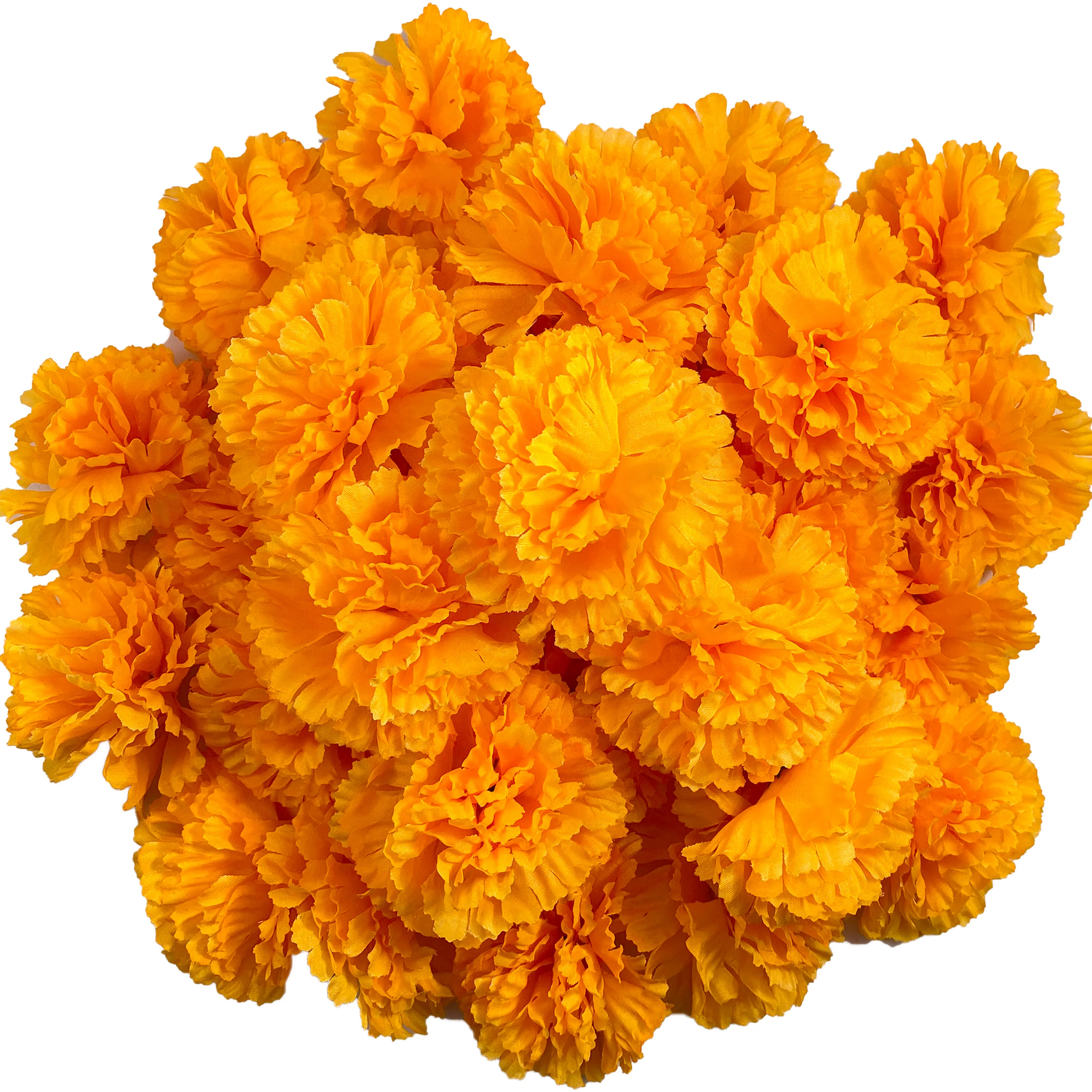 

Big Artificial Marigold Flower Fake Marigold for Dia De Los Muertos Decor DIY Marigold Garland Day of The Dead Decorations