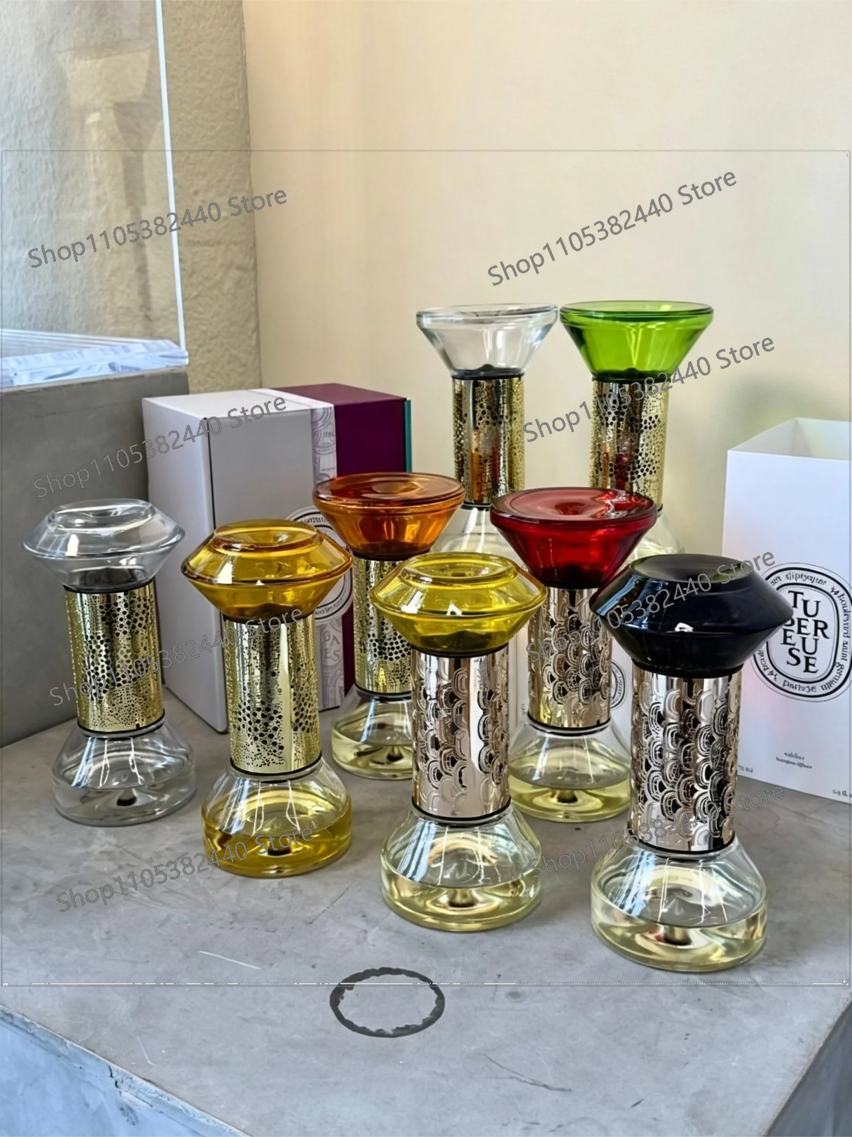 Luxury Aroma Hourglass Diffuser, No Fire Essential Oil Scent, Elegant Home Decor Ornament Gift for Birthday