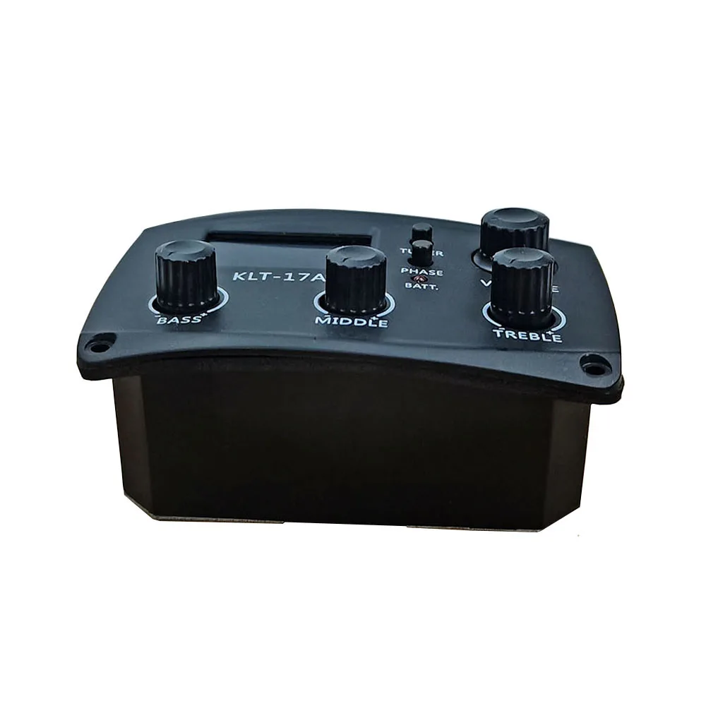 KLT-17A Akustikgitarren-EQ-Vorverstärker 70 x 48 mm mit digitalem Procedding-Tuner, 3-Band-EQ-Equalizer mit Tuner, Gitarren-Tonabnehmer – Detail 8