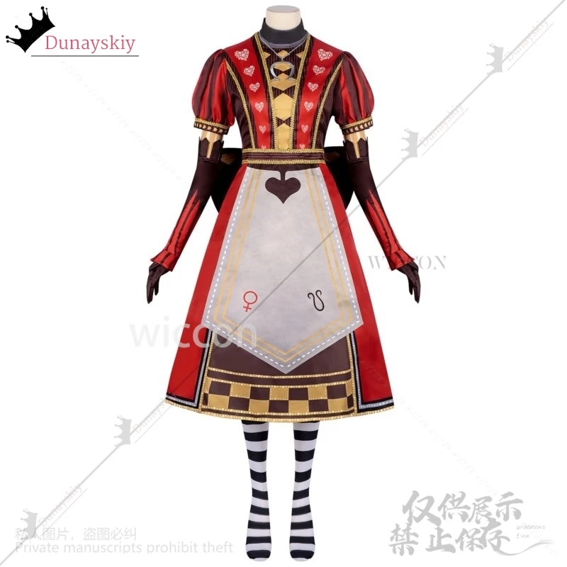 Anime Game Alicee Princess fur s, Madness Maid Tablier, Lolita Wigs, Props for Women, Girls, Halloween Party, Cosplay Costume, bt