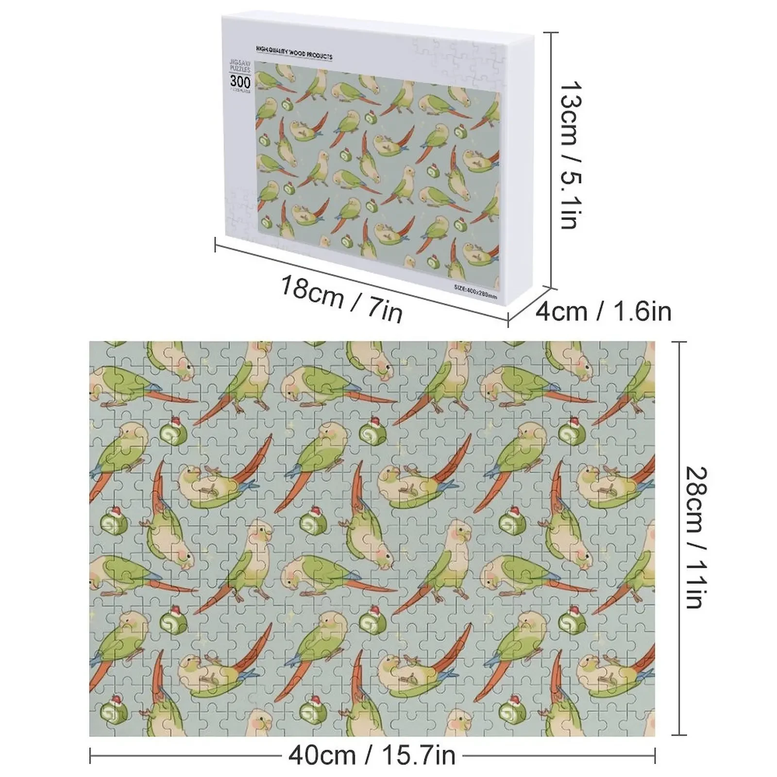 Freche Conures – Zimtfarben Puzzle, Kunstwerke, personalisiertes Spielzeugpuzzle