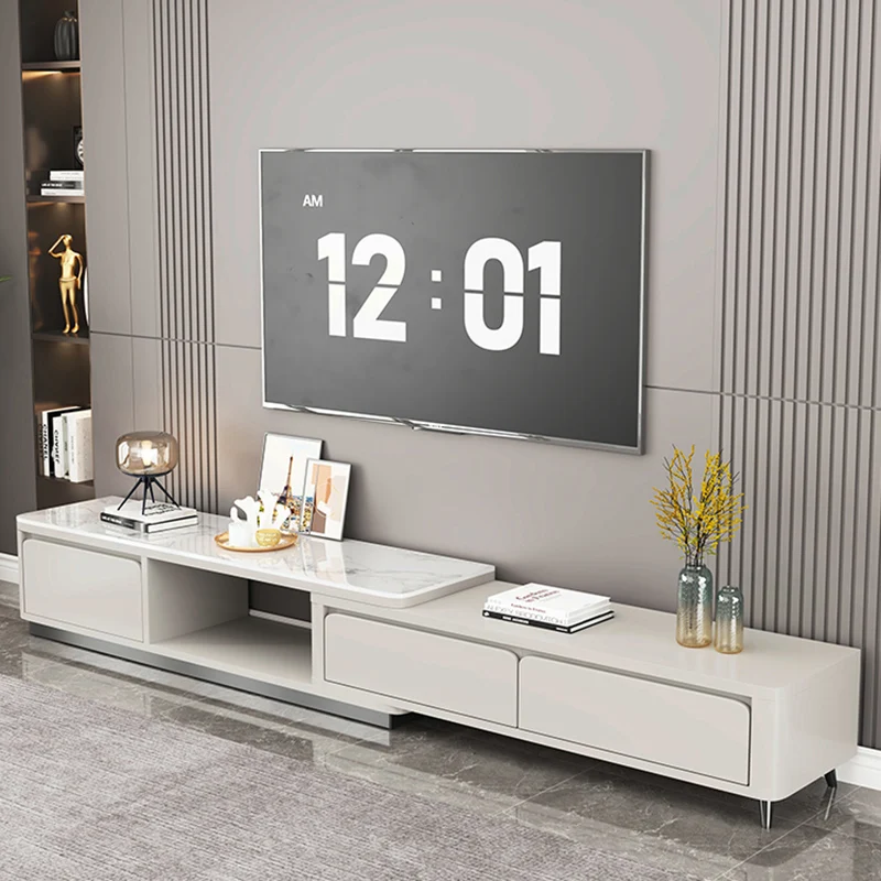 Simple Modern Tv Stand Adjustable Hiding High End Floor Tv Stands Entertainment Unit Living Room Muebles De Salon Furnitures