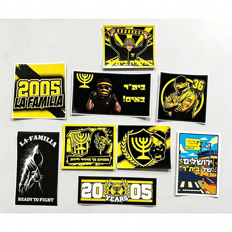9 types La Familia Beitar 1936 Teddy Stadium Jerusalem Decoration Stikers for Bag Cup Wall Fridge BYSK067-75