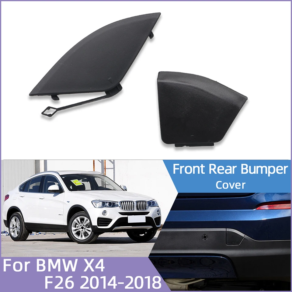 Front Rear Bumper Tow Hook Cover Decoration Shell Hauling Cap For BMW X4 F26 Normal Model 2014-2018#51117338473 51127338754