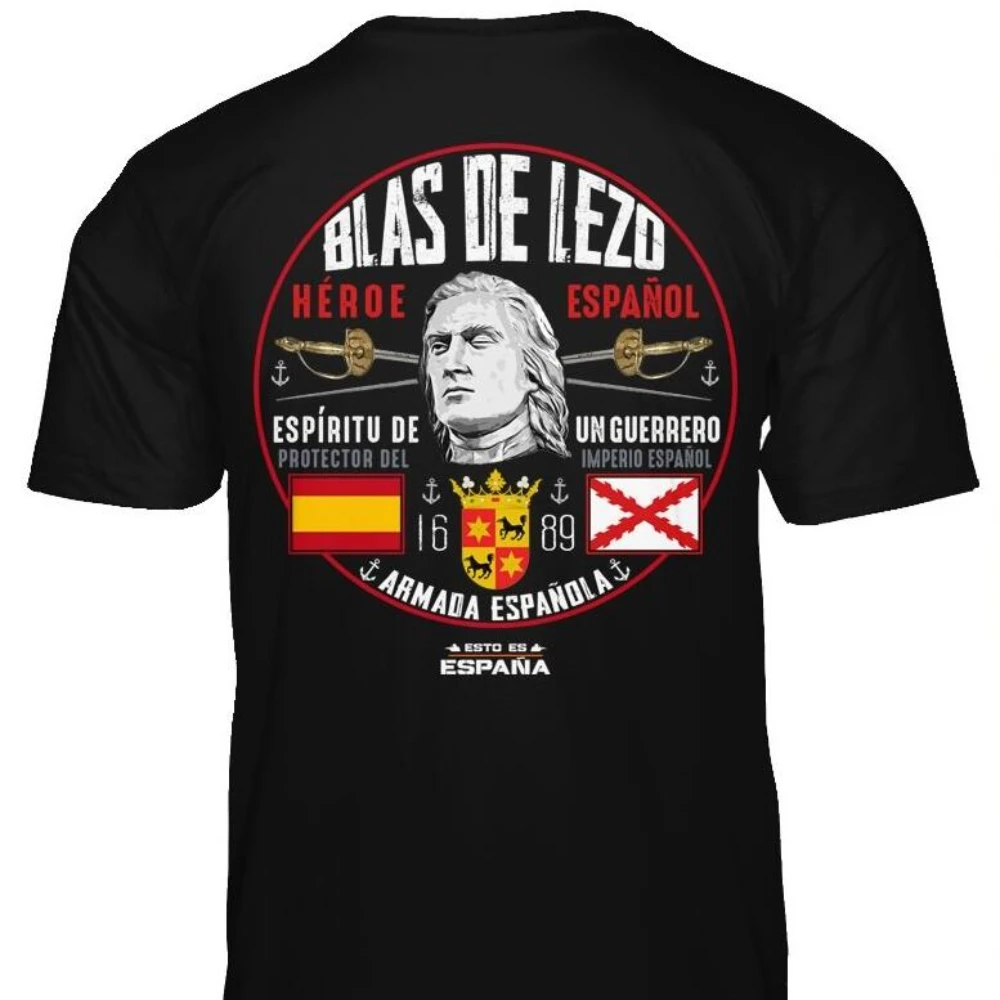 Espana Blas De Lezo Men T-Shirt Short Sleeve Casual 100% Cotton Shirts