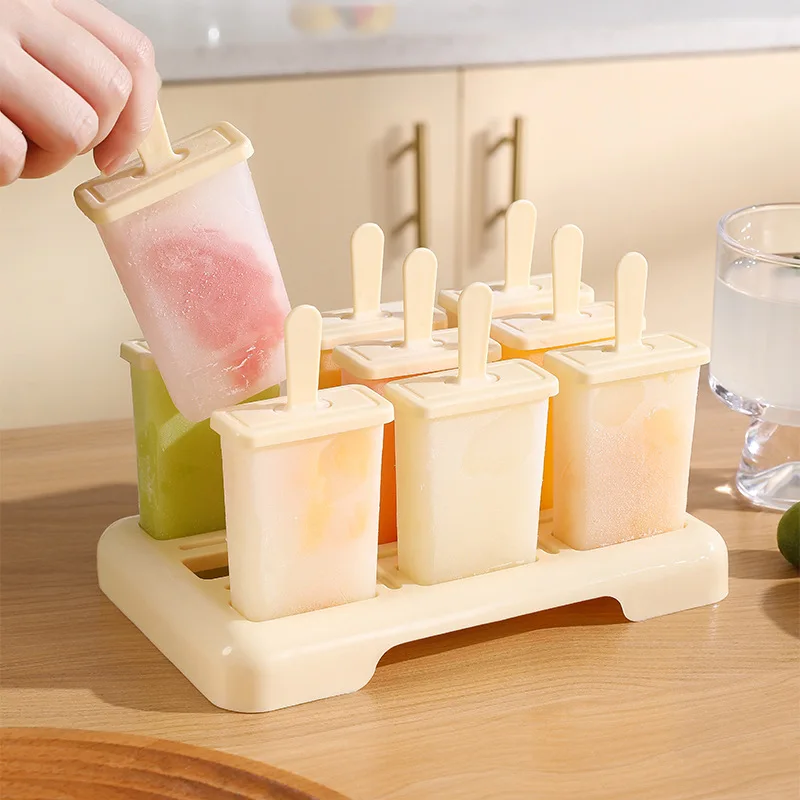 Ice Cream Molds for Household Food Grade Summer Homemade Sticks Frozen Popsicles Ice Grid Made Ice Cube Boxes