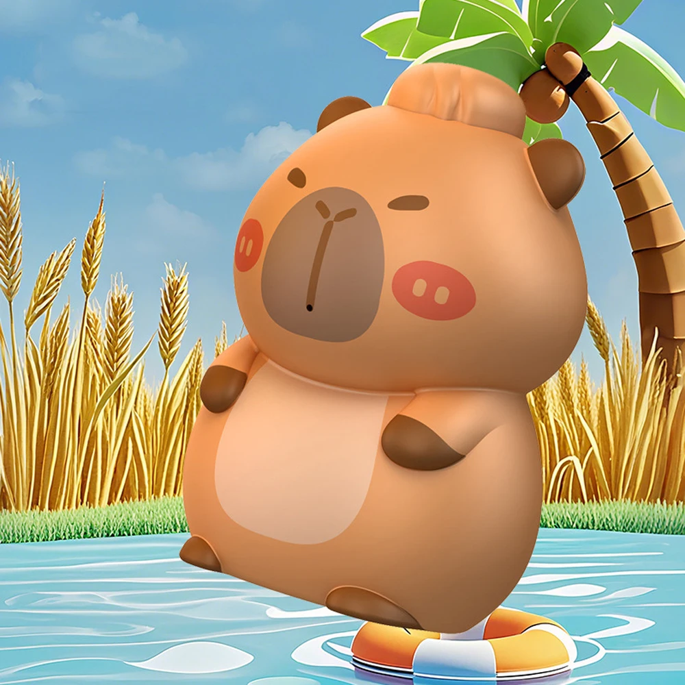 3pcs/set Cartoon Capybara Water Spray Toy Press Type Long Range Capybara Bath Toy Small Portable Capybara Water Fighting Toys