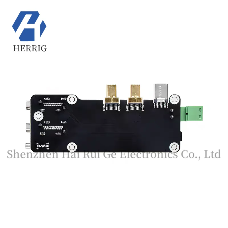 MicroSnow Raspberry Pi 5 Micro HDMI to HDMI Adapter Board, Dual 4K Output Expansion Board, Compatible with PI4B