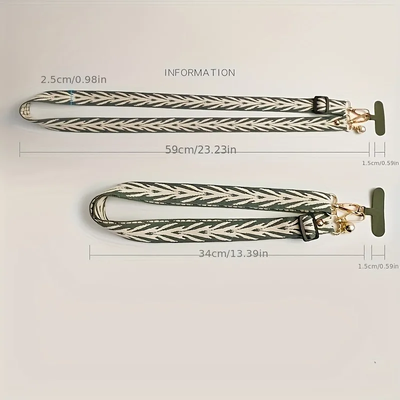 Retro Embroidery Style Adjustable Mobile Phone Hanging Cord