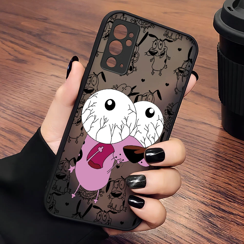 Etui na telefon Cartoon dla CourageS D-Dog Samsung S24 S23 S22 S21 S20 S10 Note20 Note10 Plus Ultra Lite 5G Matte Transparent Cover