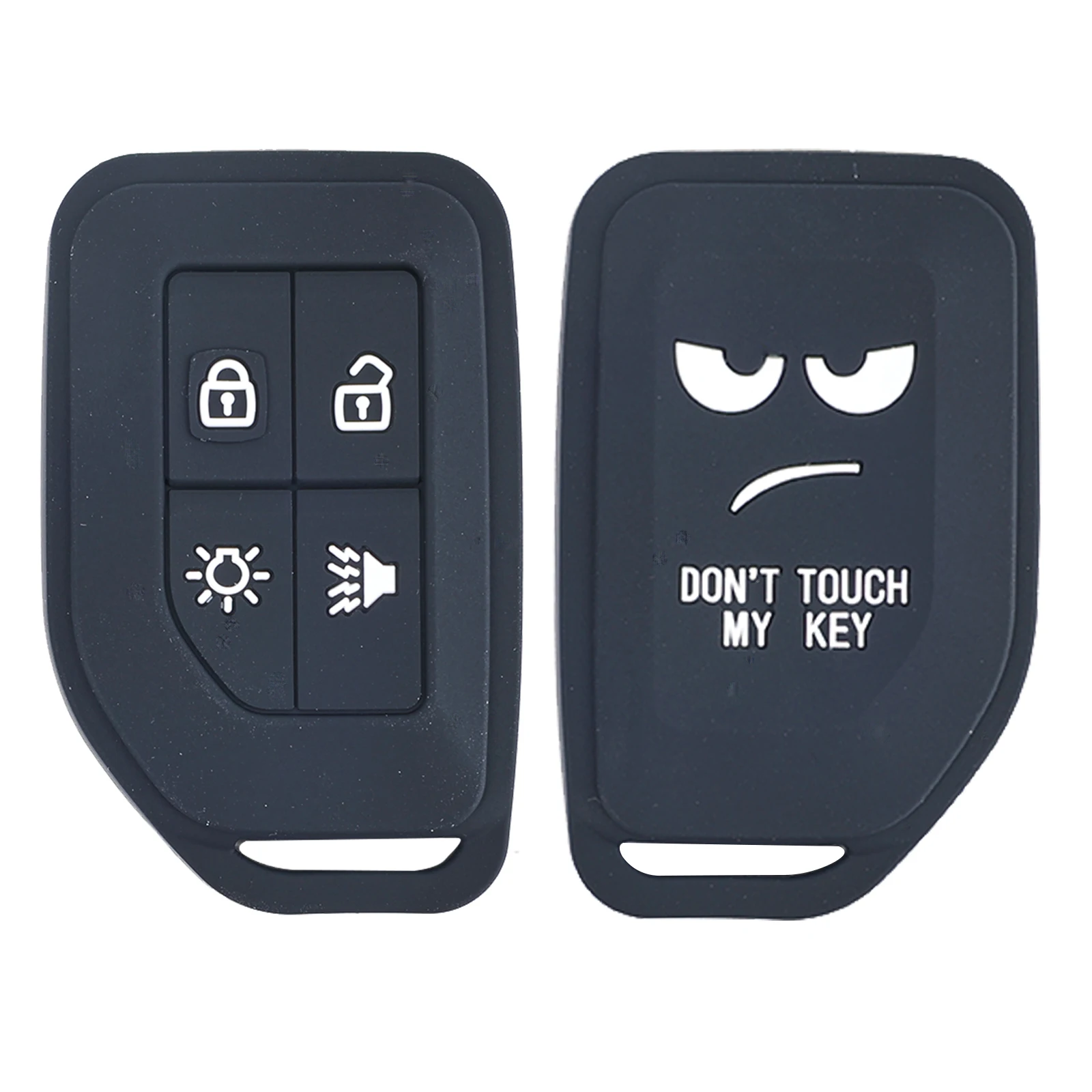 4 Button Silicone Smart Remote Car Key Chain Ring Cover Case Shell Protector For Volvo Truck FH16 CARGO 555 FM Interior styling
