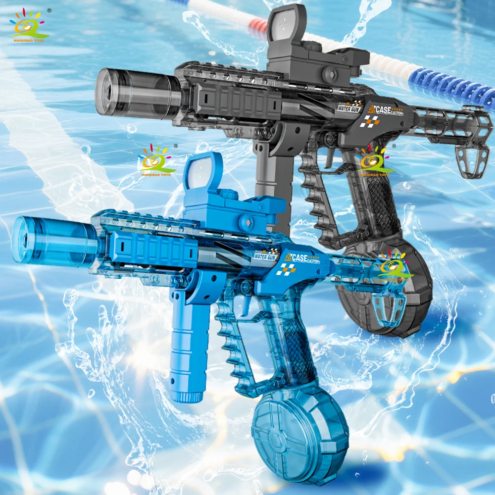 HUIQIBAO New fully automatic water gun - Summer outdoor beach pool game toy with long-range shooting function