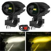 Motorcycle LED Spotlight Light Projector Lens Lamp Electric Vehicle Headlight Fog Light for Ltz 400 Suzuki BMW Honda Moto 12-80V