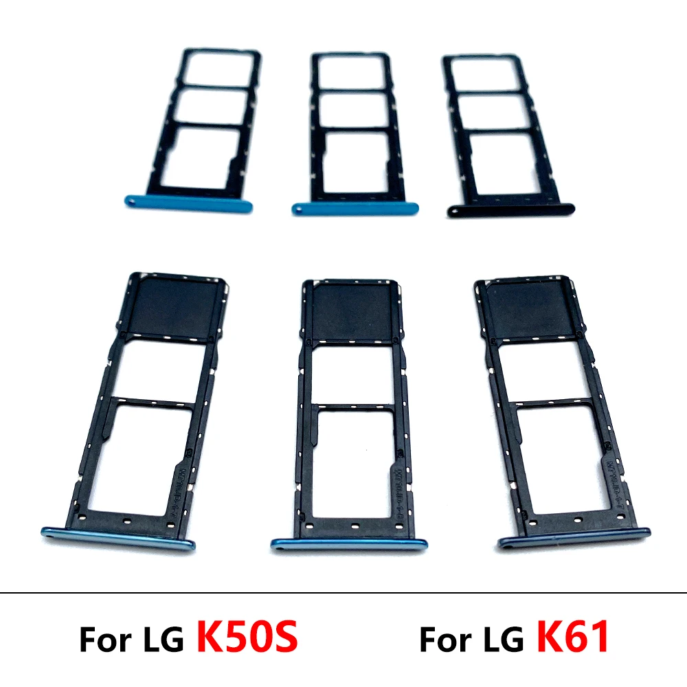 

20 Pcs Sim Card Tray Holder Adapters For LG K12 Plus K40S K51S K61 Sim Reader Card Slot Socket Flex Cable Repair Parts