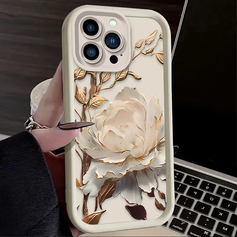 حافظة لهاتف آيفون 16 16E 15 14 13 12 11 Pro Max X XS X S Max XR SE 2020 SE4 7 8 غطاء خلفي مقاوم للصدمات