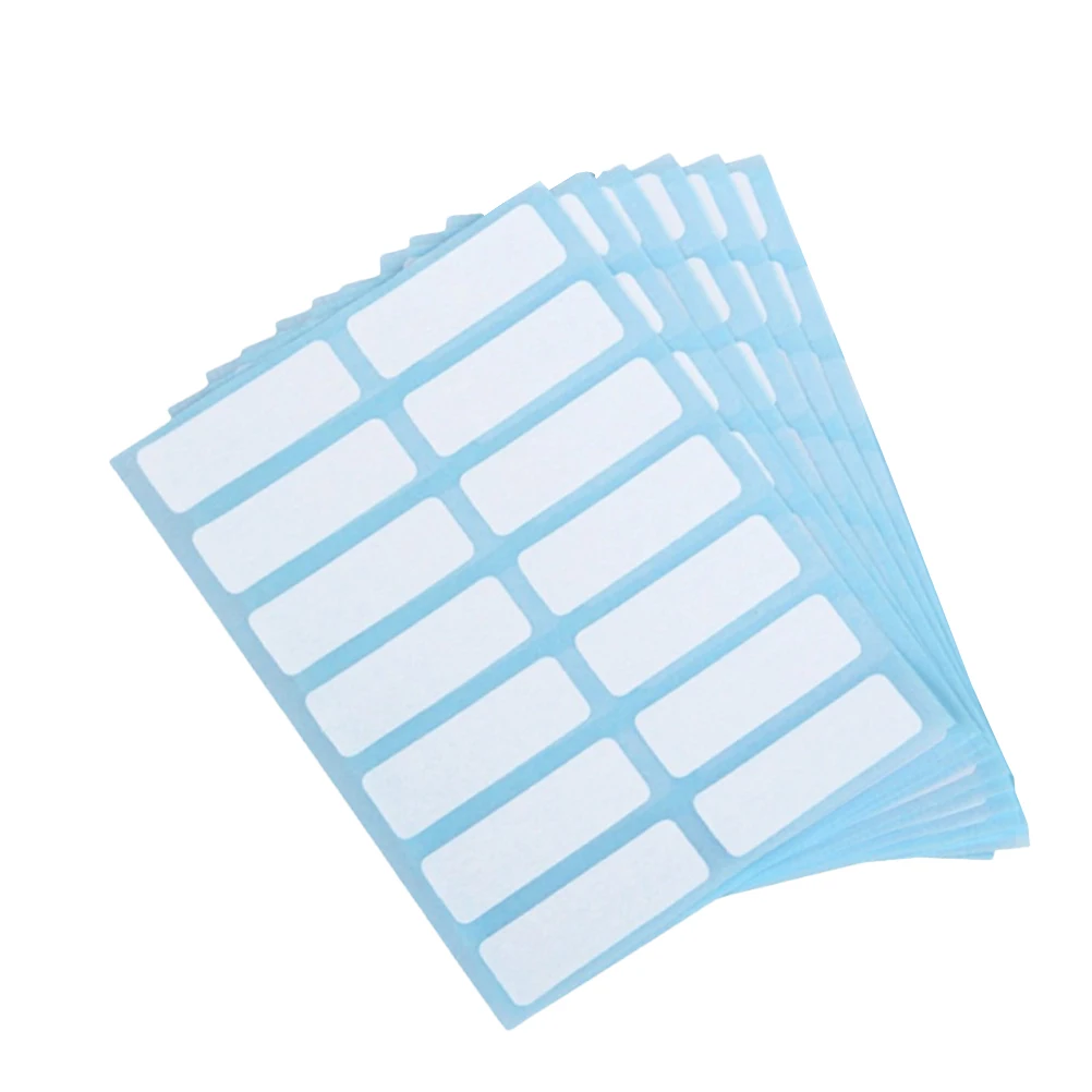 

6pcs Colorful Self Adhesive Name Stickers Blank Label Stickers For Office Classroom Price Marking Classification Party Name Tags