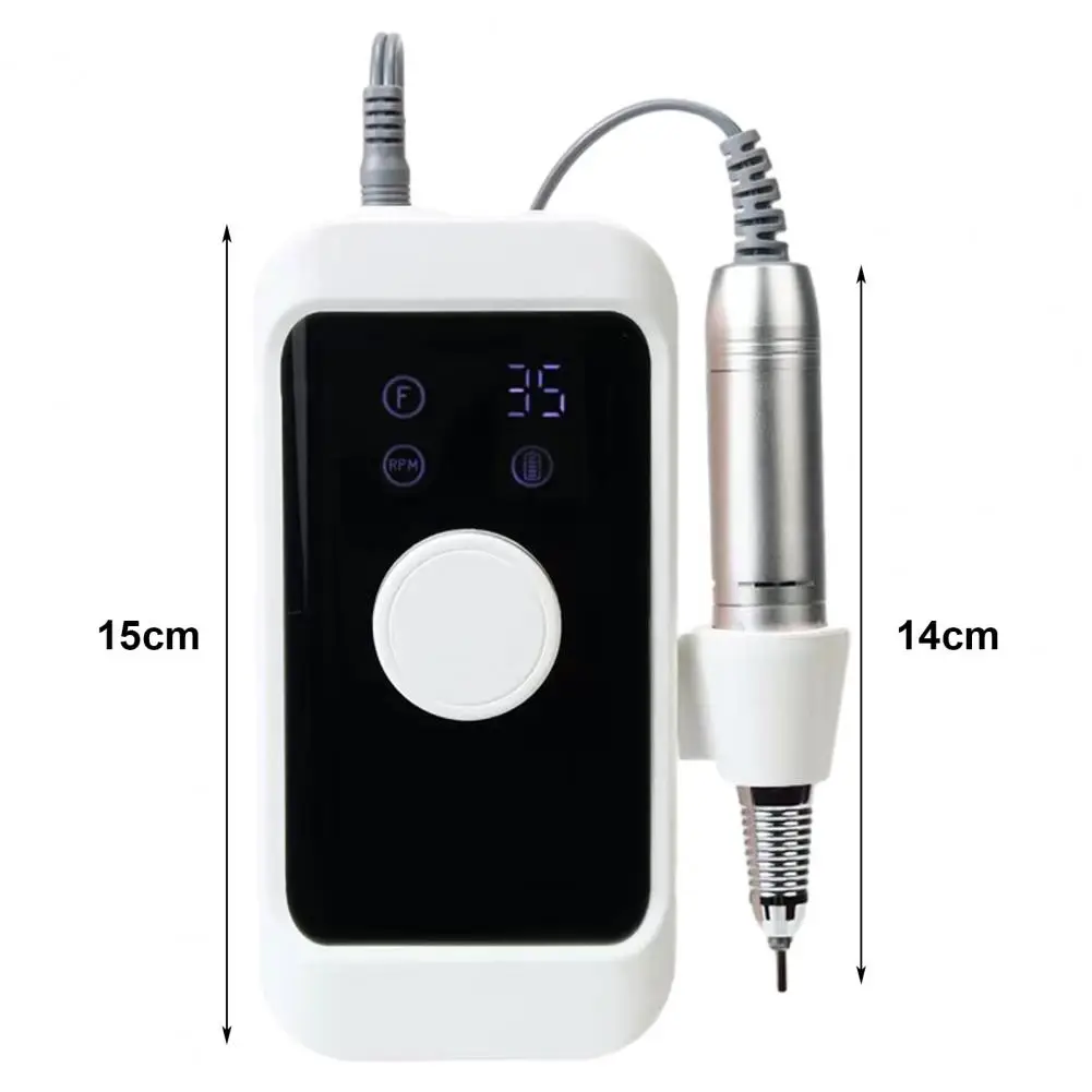 충전식 전기 네일 드릴 기계, 매니큐어 아크릴 손톱 제거 연마 네일 아트 살롱 도구, 35000RPM, 1 세트