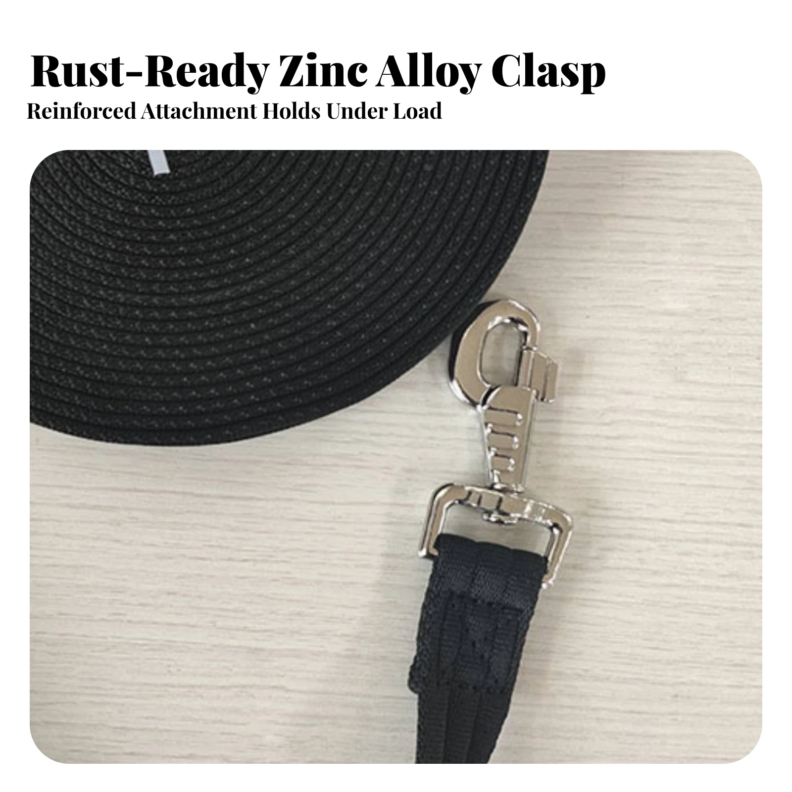 Horse Lead Rope with Metal Buckle Secure Strap Lead Rope with Clip Long Training Line with Snap Non-Rust Tack Soft