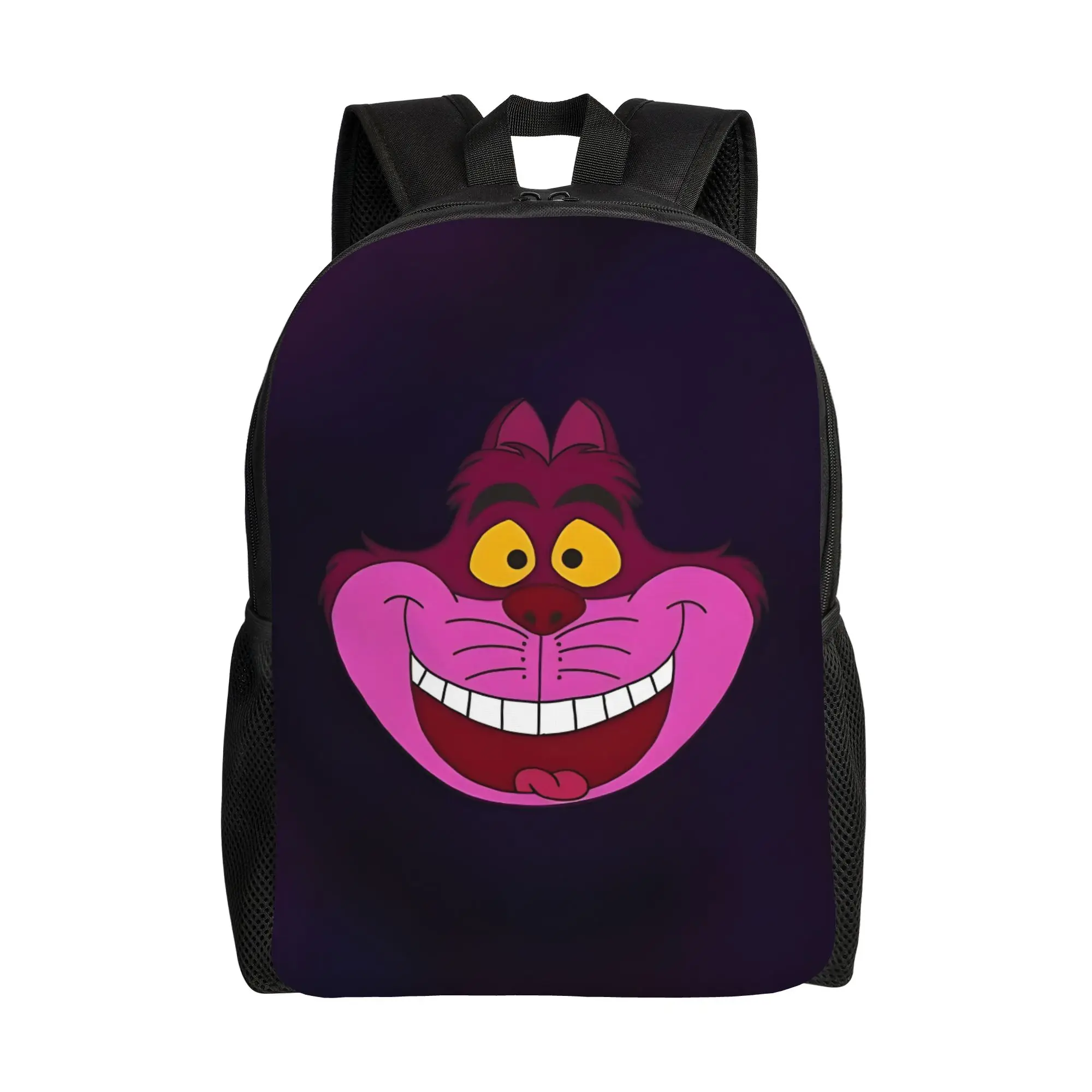 

1Piece Disney Cheshire Print Bookbag Sturdy Shoulder Alice in Wonderland Cheshire Cat Backpack New Term Starts