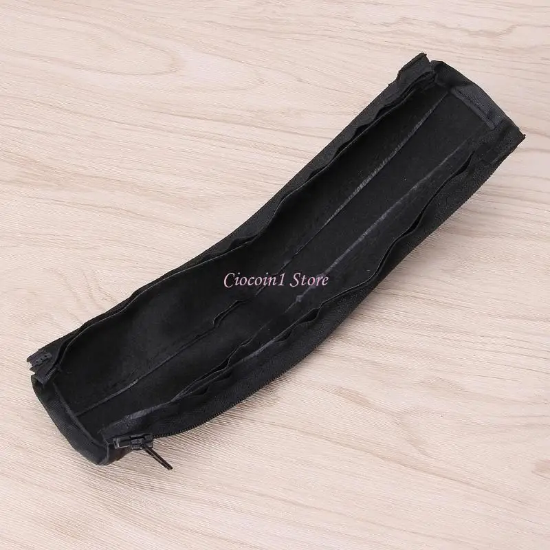 

Y1UB 2Pcs Stroller Armrest Protective Cover with Zipper Closure Baby Pram Stroller Handle PU Leather Protective Supplies