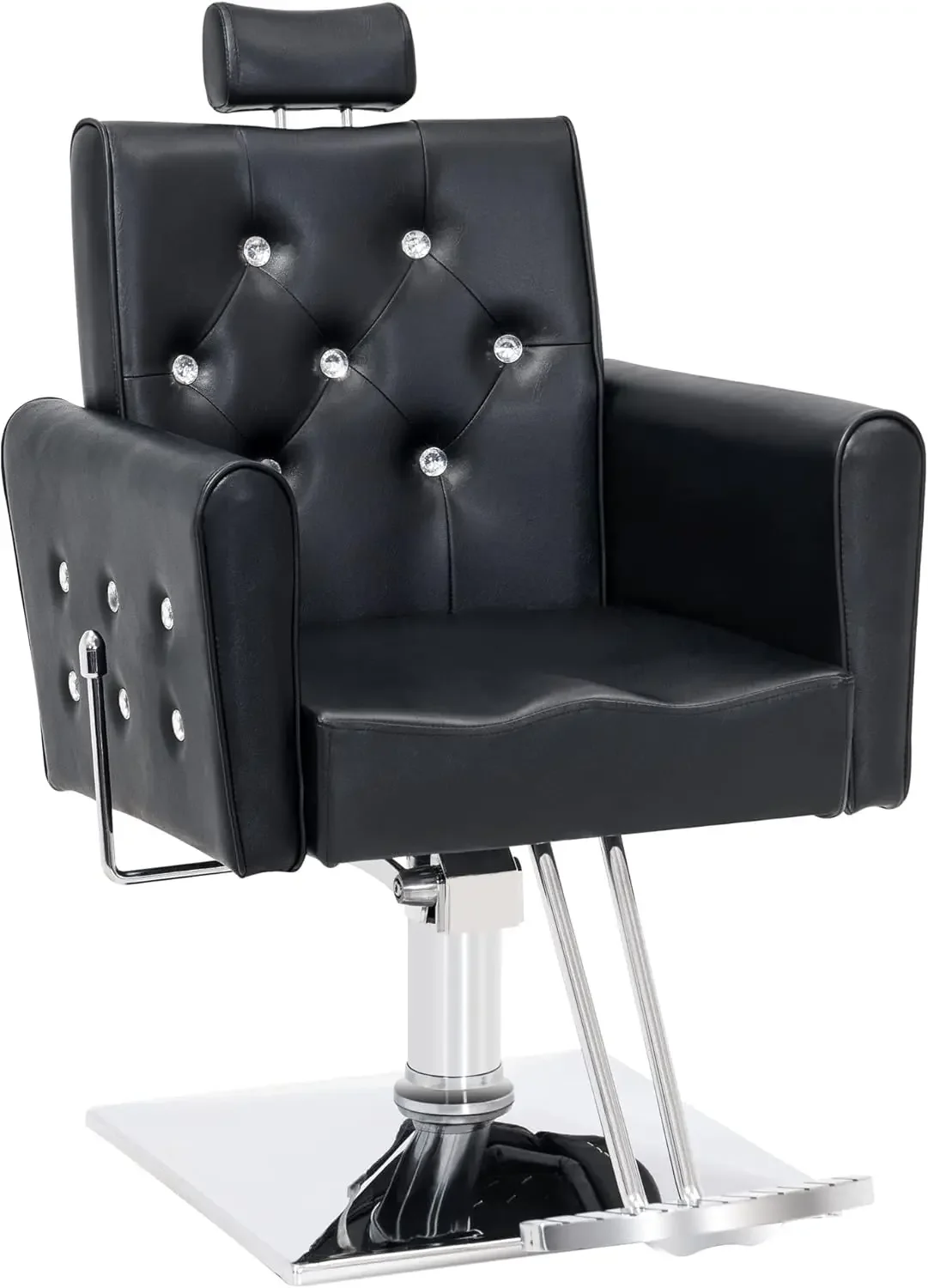 

BarberPub Classic Hydraulic Recliner Barber Chair Antique Hair Spa Salon Styling Beauty Equipment 3123 (Black)