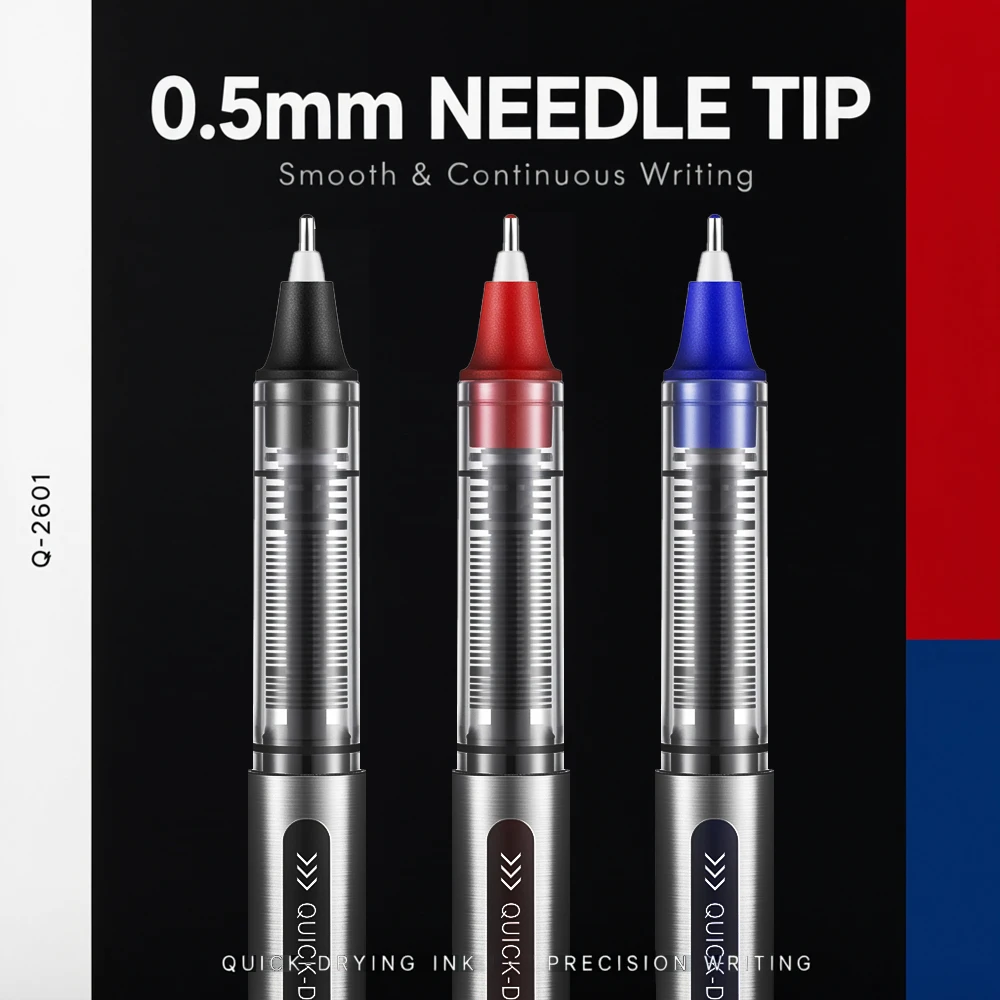 5/10/20 Pcs Direct-Liquid Gel Pens Rollerball Quick Dry Pens Writing Recording Diary Journaling School Office Write Stationery