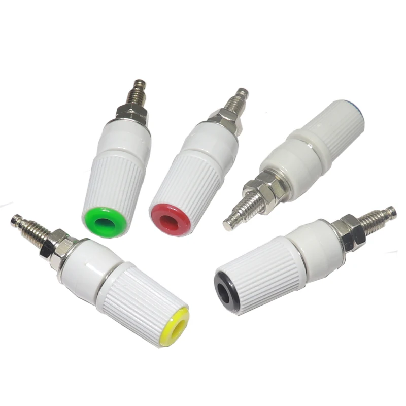【5-2PCS】High Current 30A M5 Type 4mm Amplifier Female Banana Jack Socket Test Binding Post
