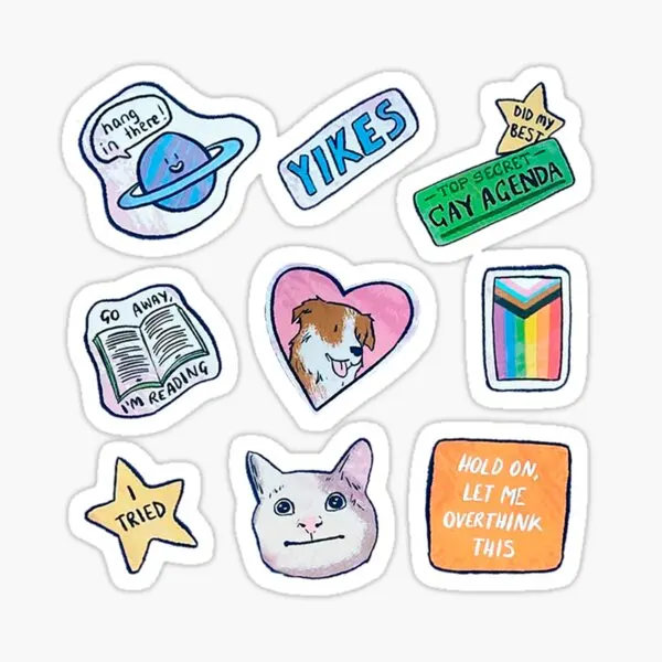 Heartstopper Charlie Is Journal Stickers  10PCS Stickers for Laptop Window Wall Anime Art Cute Kid Car Room Funny Decorations