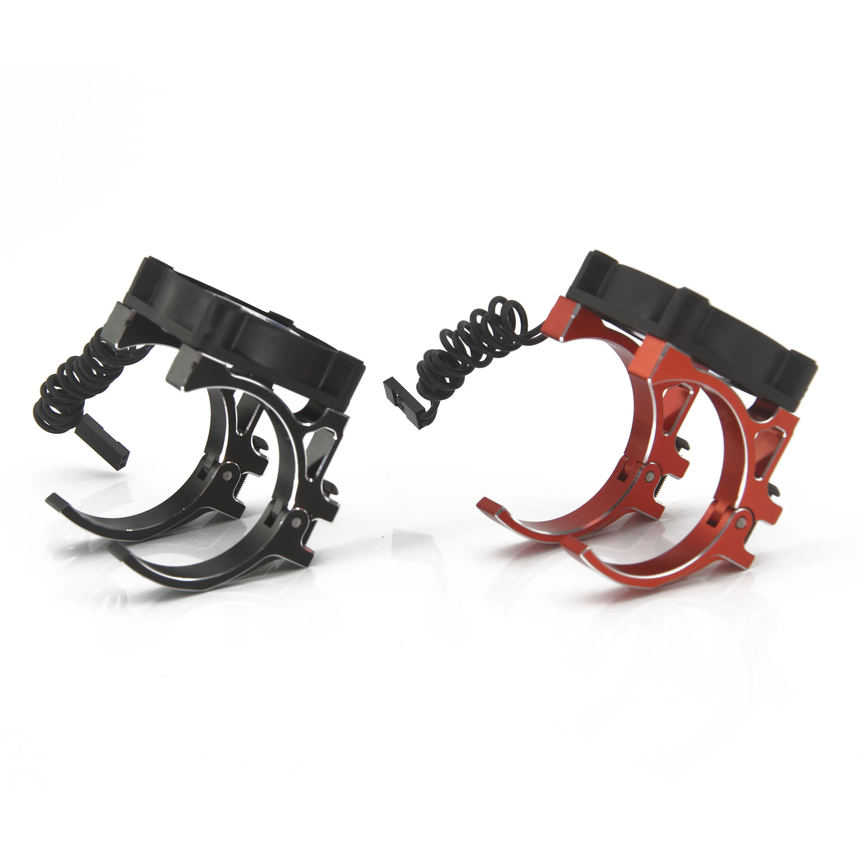 

NEEBRC 30mm 40mm 5V-12V High Wind Rapid Fans RC Motor Fan Cooling Heatsink with Metal Holder Brushless Motor 36/42mm ESC Car