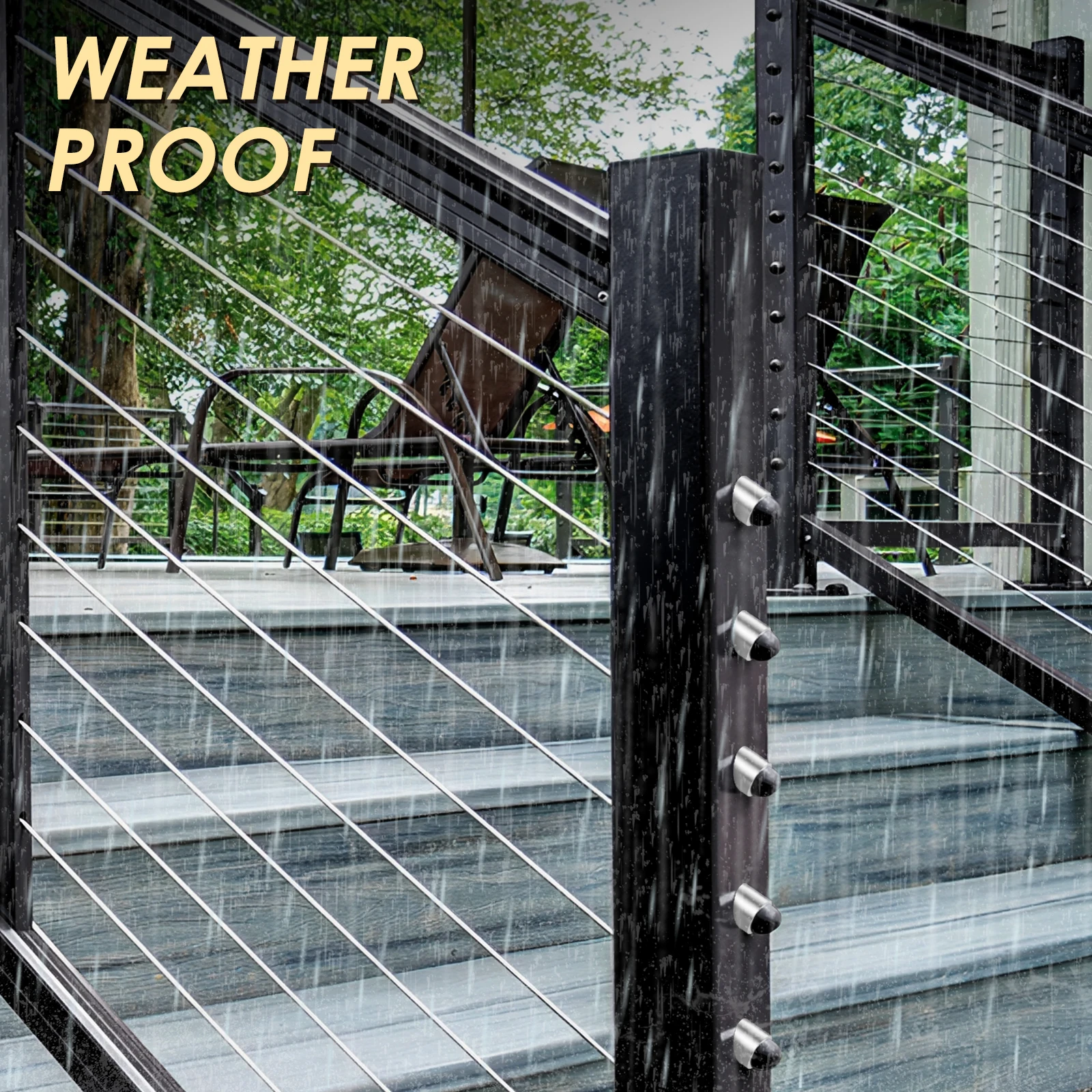 15Pcs Angle Beveled Washer 1/4inch ID Stainless Steel 30 Degree Angle Washers Invisible Cable Railing Hardware  For Cable Raili