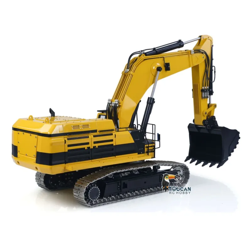 395F RC Digger 1/12 55KG! Metal Remote Control Hydraulic Tracked Excavator 2830 Brushless Motor Dual Pump System Flysky Radio
