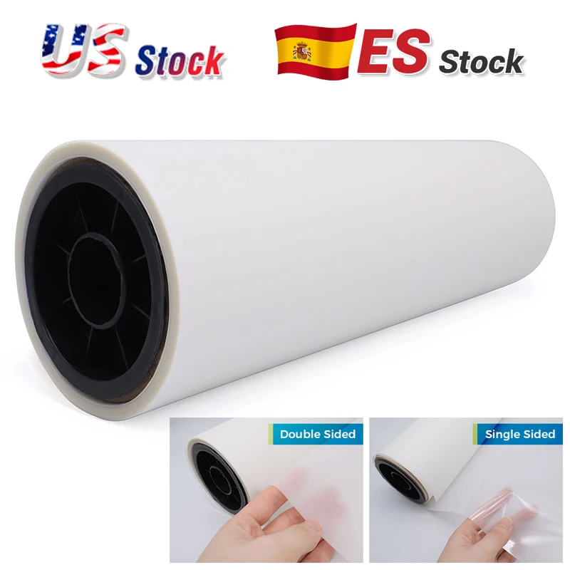 CALCA 13 inx32 8ft/33cm x 100m DTF PET Transfer Film Premium Roll Direct to Film Hot Peel per XP600 L1390 L1800 Transfer Garment